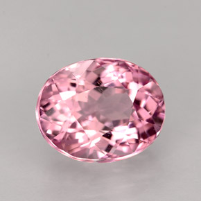 Tormalina naturale rosa da 2,90 ct, taglio ovale, VS