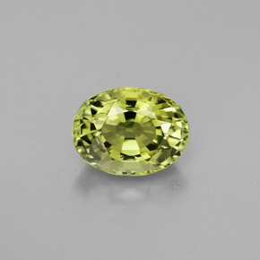 Tormalina naturale verde da 1,63 ct, taglio ovale, VVS
