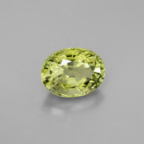 Tormalina naturale verde da 1,63 ct, taglio ovale, VVS