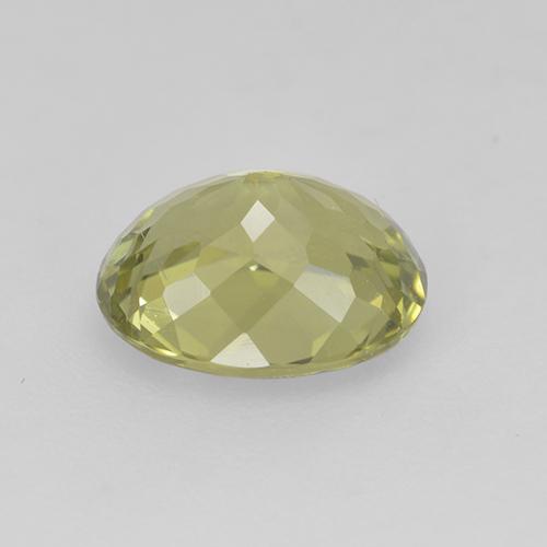 Tormalina naturale giallo da 1,25 ct, taglio ovale, VS