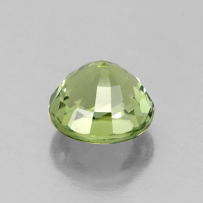 Tormalina naturale verde da 1,04 ct, taglio rotondo, VVS