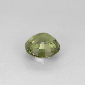 Tormalina naturale verde da 0,74 ct, taglio rotondo, VVS