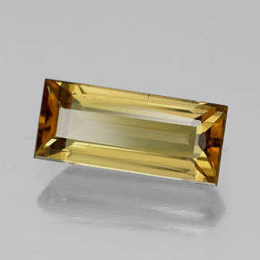 Tormalina naturale oro da 1,55 ct, baguette, SI