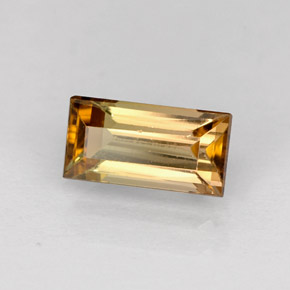 Tormalina naturale giallo da 1,03 ct, baguette, VVS