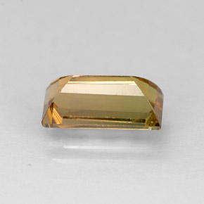 Tormalina naturale giallo da 1,03 ct, baguette, VVS