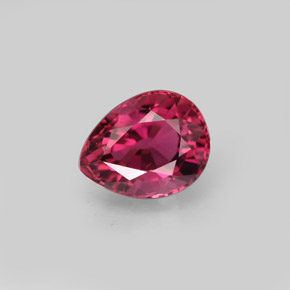 Tormalina naturale rosa da 1,24 ct, taglio a pera, VVS