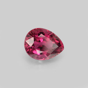 Tormalina naturale rosa da 1,24 ct, taglio a pera, VVS