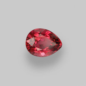 Tormalina naturale rosa da 0,99 ct, taglio a pera, VVS