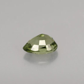 Tormalina naturale verde da 0,93 ct, taglio a pera, VVS