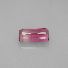 Tormalina naturale rosa da 1,97 ct, taglio smeraldo, VVS