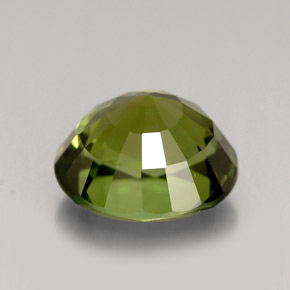 Tormalina naturale verde da 3,15 ct, taglio ovale, VVS