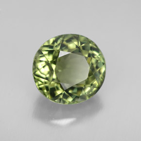Tormalina naturale verde da 3,10 ct, taglio ovale, VVS-VS