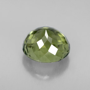 Tormalina naturale verde da 3,10 ct, taglio ovale, VVS-VS