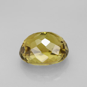 Tormalina naturale giallo da 3,97 ct, taglio ovale, VVS