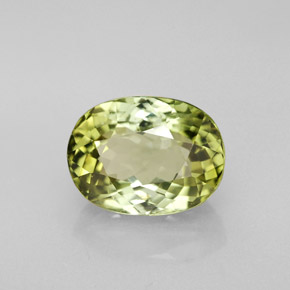 Tormalina naturale verde da 3,18 ct, taglio ovale, VVS-VS
