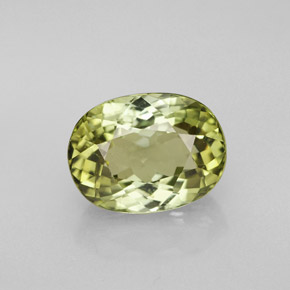 Tormalina naturale verde da 3,18 ct, taglio ovale, VVS-VS