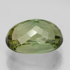 Tormalina naturale verde da 3,74 ct, taglio ovale, VVS-VS