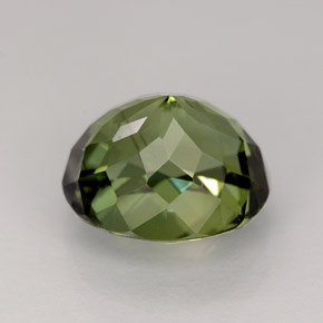Tormalina naturale verde da 4,07 ct, taglio ovale, VVS-VS