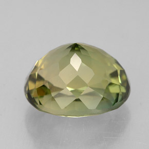 Tormalina naturale verde da 2,92 ct, taglio ovale, VVS