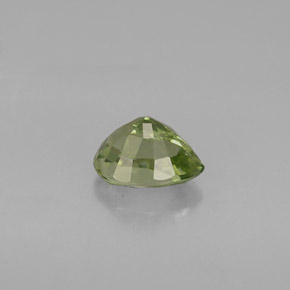 Tormalina naturale verde da 0,73 ct, taglio a pera, VVS