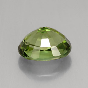 Tormalina naturale verde da 2,37 ct, taglio ovale, VVS