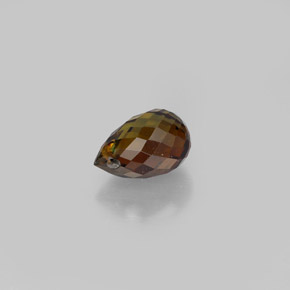 Tormalina naturale arancione da 0,89 ct, briolette, VS