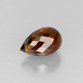Tormalina naturale multicolore da 0,81 ct, briolette, VS