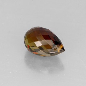 Tormalina naturale multicolore da 0,81 ct, briolette, VS