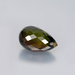 Tormalina naturale multicolore da 1,98 ct, briolette, VS