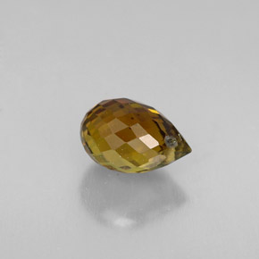 Tormalina naturale arancione da 1,20 ct, briolette, VS-SI