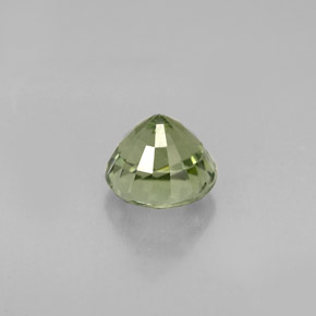 Tormalina naturale verde da 1,01 ct, taglio rotondo, VVS