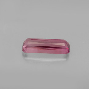 Tormalina naturale rosa da 0,81 ct, taglio smeraldo, VVS-VS