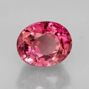 Tormalina naturale rosa da 1,45 ct, taglio ovale, VS-SI