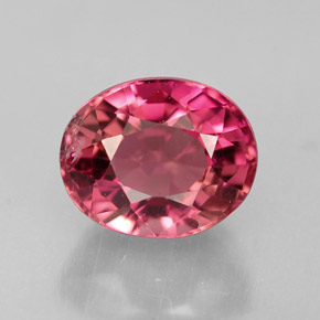 Tormalina naturale rosa da 1,45 ct, taglio ovale, VS-SI