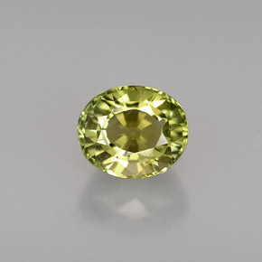 Tormalina naturale verde da 1,29 ct, taglio ovale, VVS