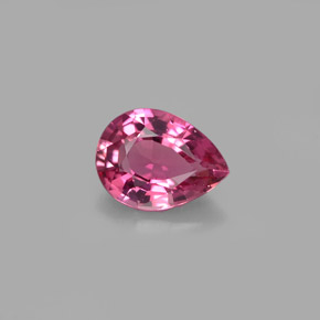Tormalina naturale rosa da 0,90 ct, taglio a pera, VVS