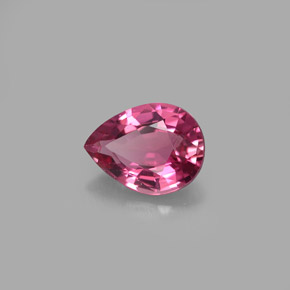 Tormalina naturale rosa da 0,90 ct, taglio a pera, VVS