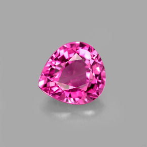 Tormalina naturale rosa da 1,61 ct, taglio a pera, VS