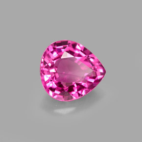 Tormalina naturale rosa da 1,61 ct, taglio a pera, VS