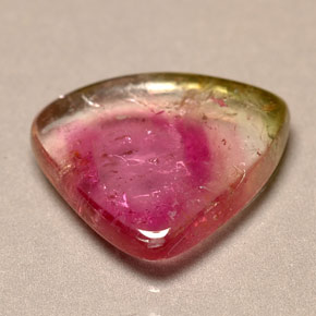 Tormalina naturale bicolore da 3,30 ct, trasparente, trasparente/traslucido