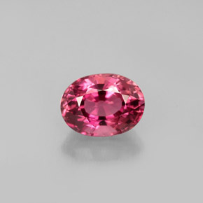 Tormalina naturale rosa da 1,08 ct, taglio ovale, VVS-VS
