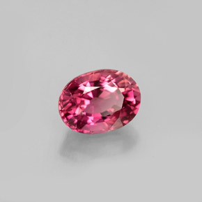 Tormalina naturale rosa da 1,08 ct, taglio ovale, VVS-VS