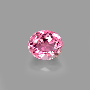 Tormalina naturale rosa da 1,22 ct, taglio ovale, VVS-VS