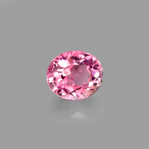 Tormalina naturale rosa da 1,22 ct, taglio ovale, VVS-VS