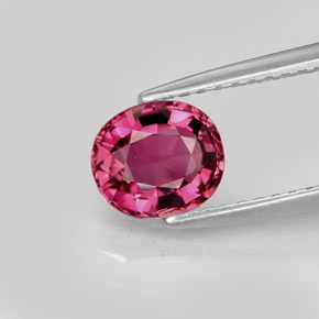 Tormalina naturale rosa da 1,01 ct, taglio ovale, VVS