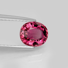 Tormalina naturale rosa da 1,01 ct, taglio ovale, VVS