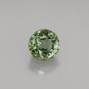 Tormalina naturale verde da 1,08 ct, taglio rotondo, VVS