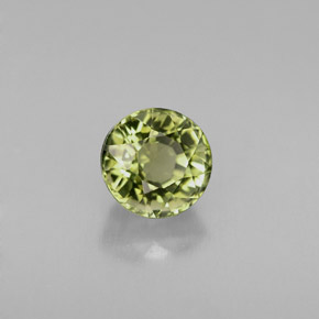 Tormalina naturale verde da 1,09 ct, taglio rotondo, VVS
