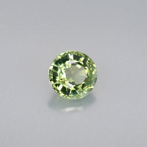 Tormalina naturale verde da 0,88 ct, taglio rotondo, VVS