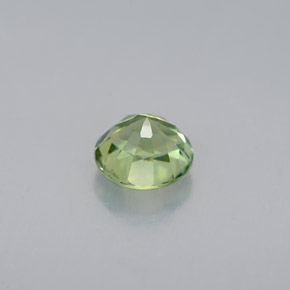 Tormalina naturale verde da 0,88 ct, taglio rotondo, VVS